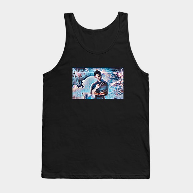 K-pop Stray Kids Hyunjin Fan Art Tank Top by ArtFulArts